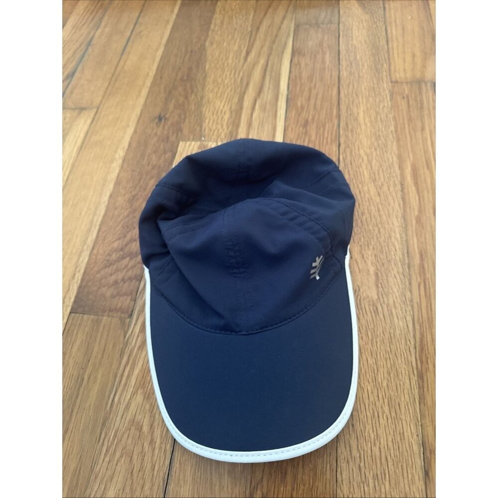 Coolibar UPF 50+ Kids' Lenny Sport Cap Hat Blue/White